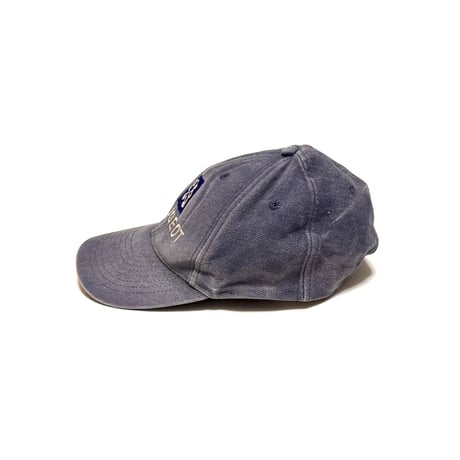 【USED】90's PEUGEOT Embroidered Logo Cap Faded French Blue