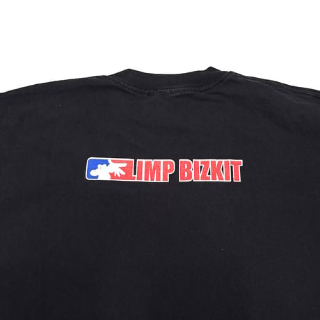【USED】00's Limp Bizkit Red Cap & Mic T-shirt