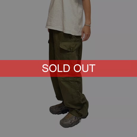 【USED】80's Canadian Army ECW Windproof Cargo Over Pants
