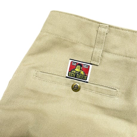 【USED】90's BEN DAVIS WORK TROUSERS BEIGE MADE IN USA