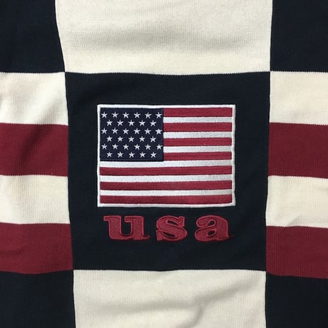 【USED】90'S USA COTTON KNIT SWEATER