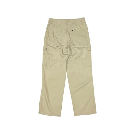 【USED】00's NIKE Logo Embroidery Cargo Pants Beige