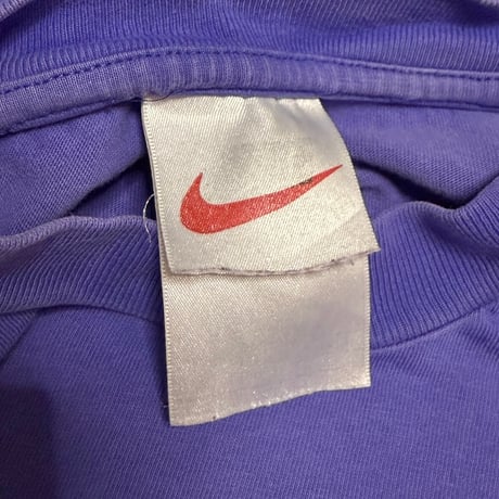 【USED】90's-00's EURO NIKE "Techno Bubble" Purple T-shirt