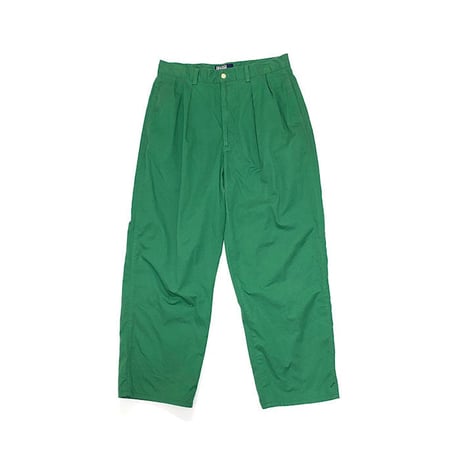 【USED】90'S POLO BY RALPH LAUREN 2TAC TROUSERS GREEN