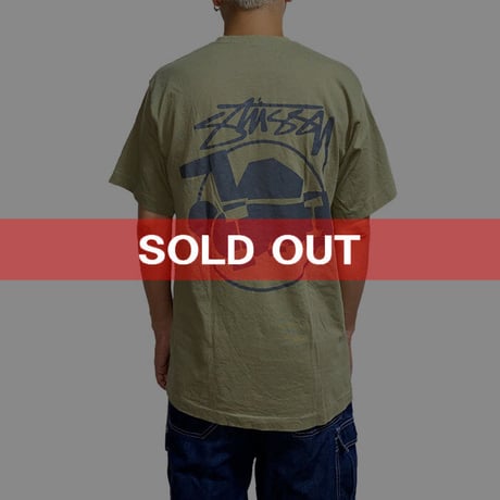 【USED】90'S STUSSY(?) SKATE MAN T-SHIRT