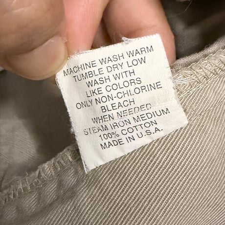【USED】80's-90's Polo by Ralph Lauren Two-Tuck Chino Trousers Made in USA