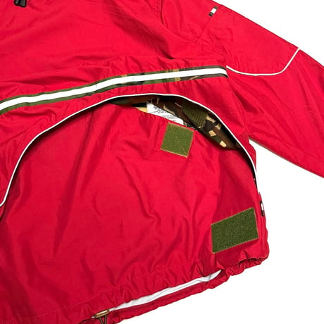 【USED】90's Maharishi "Ninja Tag" Reflective Anorak RED
