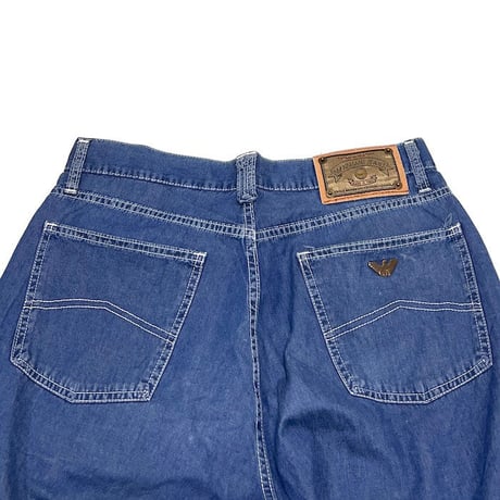 【USED】90'S ARMANI JEANS  CHAMBRAY PANTS
