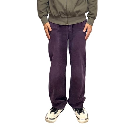 【USED】70's-80's (s.ym) French Deep Purple Corduroy Trousers