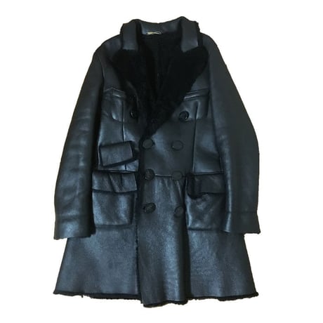 【USED】90'S VIVIENNE WESTWOOD GOLD LABEL MEN'S MOUTON COAT BLACK