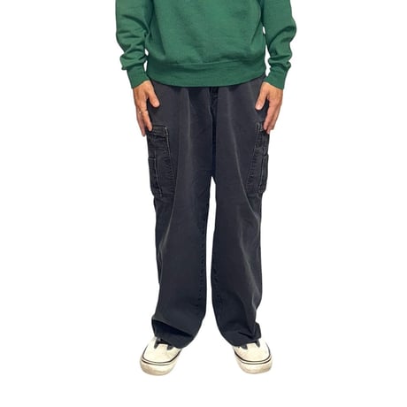 【USED】Dickies Wide Black Cargo pants WG30