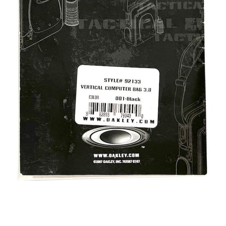 【USED】00'S OAKLEY VERTICAL COMPUTER BAG 3.0