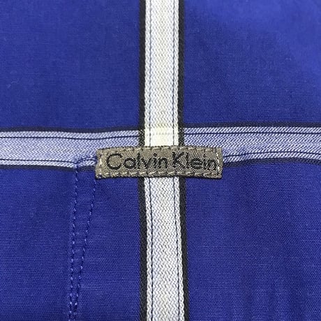 【USED】90'S CALVIN KLEIN JEANS LATTICE CHECK SHIRT