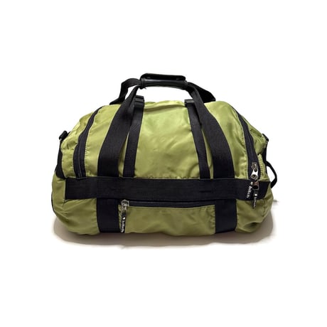 【USED】90's bitch skateboards Nylon Duffle Bag Olive