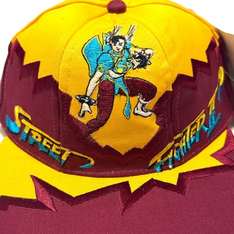 【DEAD STOCK】1996 VEGA × Street Fighter II “Chun-Li” Snapback Cap Made for Italy