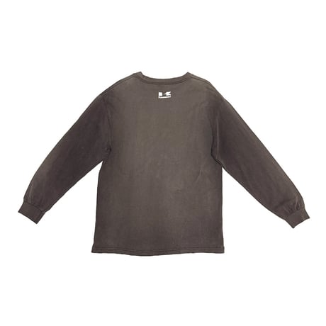 【USED】00's Kawasaki "Splash Logo" Faded Black L/S T-shirt