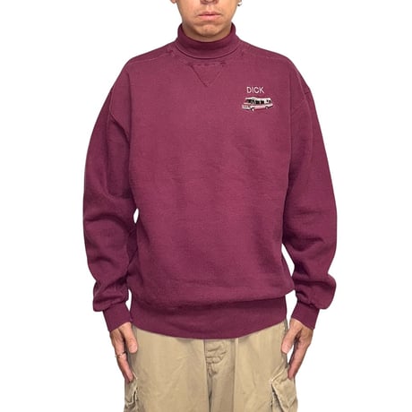 【USED】90's Russell Athletic "DICK RV" Embroidered High Neck Sweatshirt