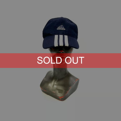 【USED】90'S-00'S ADIDAS WOOL(?) 3-STRIPES CAP