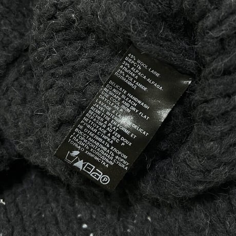 【USED】00'S ANN DEMEULEMEESTER WOOL × ALPACA LOW GUAGE KNIT
