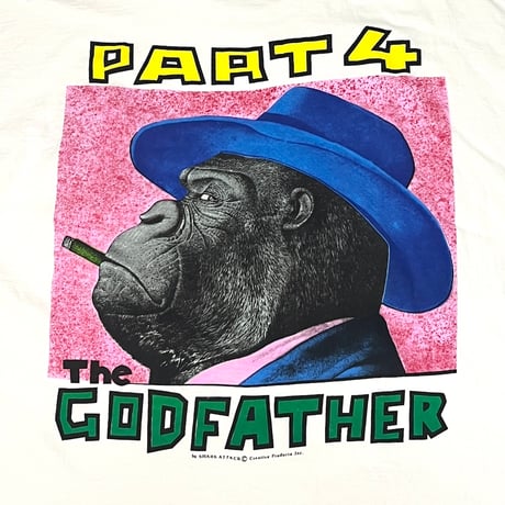 【USED】90's The GODFATHER PART4 GORILLA T-SHIRT