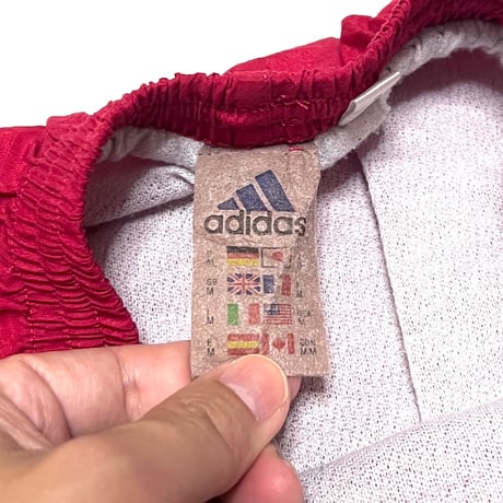 【USED】00's adidas CLIMALITE RUNNING SHORTS RED