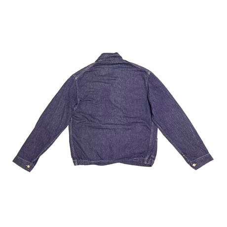 【USED】80's Euro Denim Work Jacket Classic Collar Indigo