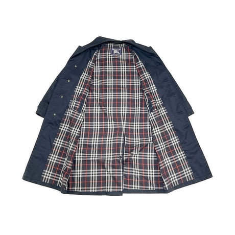 【USED】80'S-90'S BURBERRYS  NAVY BALMACAAN COAT MADE IN ENGLAND