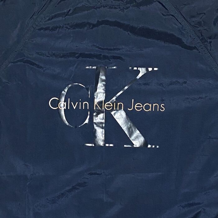 希少　90's   Calvin Klein コーチジャケット　ネイビー　L