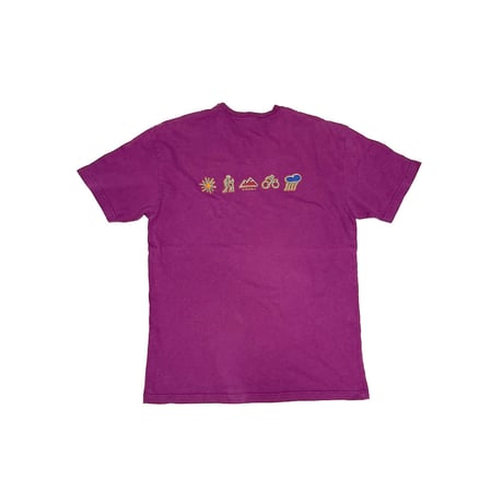 【USED】90's Columbia ICONS T-SHIRT PURPLE