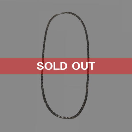 【USED】CUBIC FLAT LINK CHAIN NECKLACE