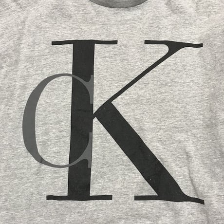 【USED】90'S  CALVIN KLEIN JEANS BIG LOGO L/S T-SHIRT