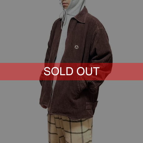 【USED】90'S AIR WALK WIDE WALE CORDUROY ZIP JACKET