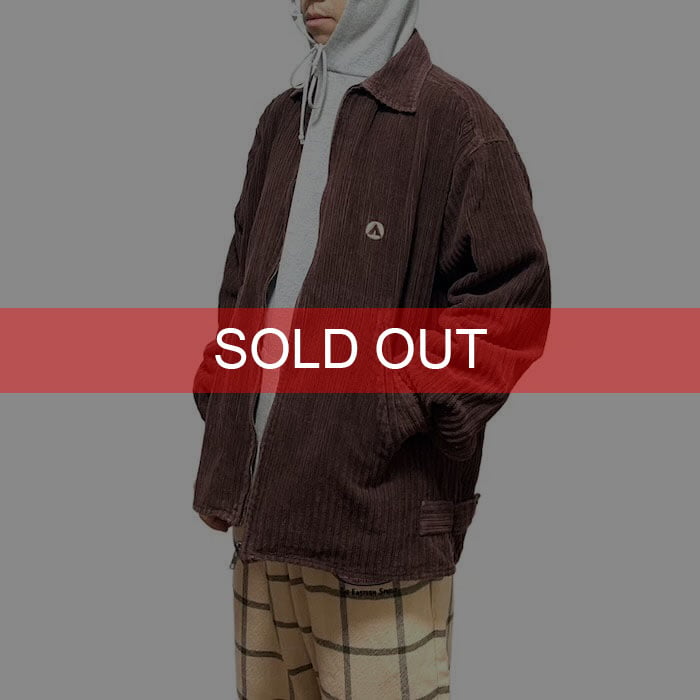 ジャケット・アウター 90s EURO label wide-wale corduroy jacket USED】90'S AIR WALK WIDE WALE CORDUROY ZIP JACK