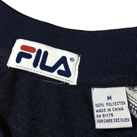 【USED】90'S FILA FOOTBALL T-SHIRT NAVY