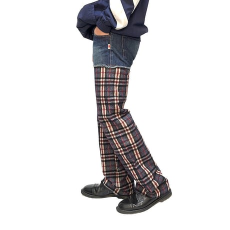 【USED】90'S-00'S JPG.JEAN'S WOOL SWITCHING DENIM PANTS