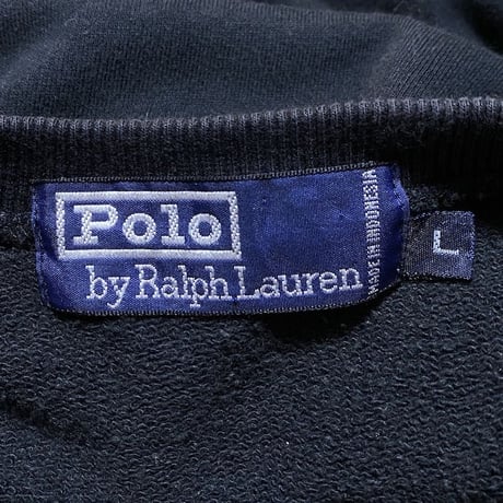 【USED】90'S POLO BY RALPH LAUREN MALTI NATIONAL FLAG LOGO SWEAT SHIRT