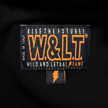 【USED】90's W.&L.T. Astro Biker Tech Jacket Black