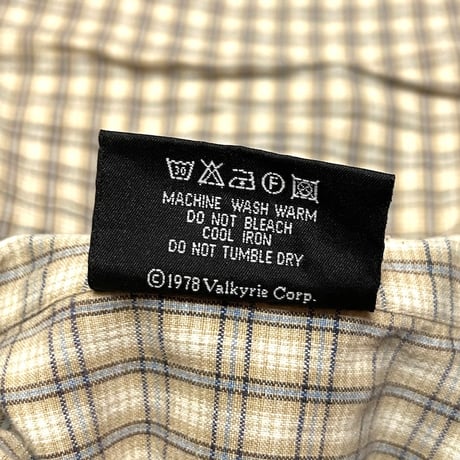 【USED】90's BEAR PLAID ZIP-UP SHIRT JACKET