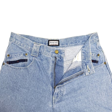 【USED】90's Barrel Roll Baggy Denim Pants with Flap Back Pockets