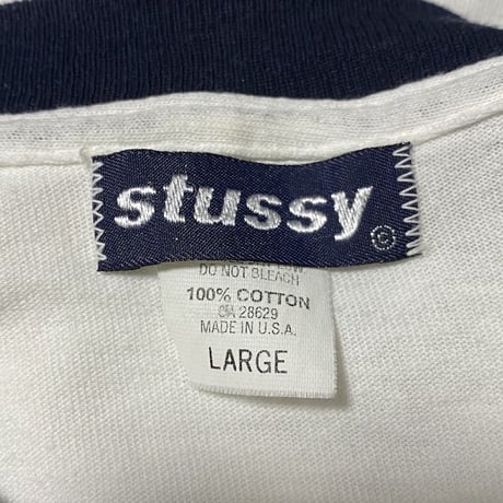 【USED】90'S STUSSY SCHOOL TYPE L/S T-SHIRT