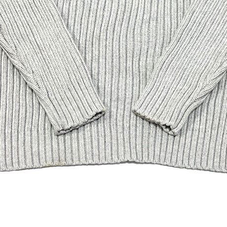 【USED】00'S J.CREW LINE COTTON RIB KNIT SWEATER