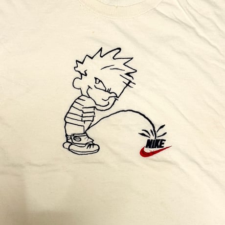 【USED】90's PISSING ON NIKE T-SHIRT