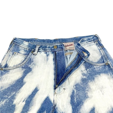 【USED】00'S MILKCRATE ATHLETICS BLEACHED DENIM SHORTS