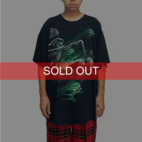【USED】00'S GRIM REAPER  RIDER T-SHIRT