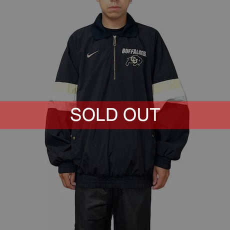 【USED】90'S NIKE TEAM SPORTS COLORADO BUFFALOES HALF-ZIP PULLOVER JACKET