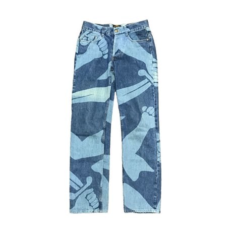 【USED】90'S  ANGLOMANIA LOGO DENIM PANTS