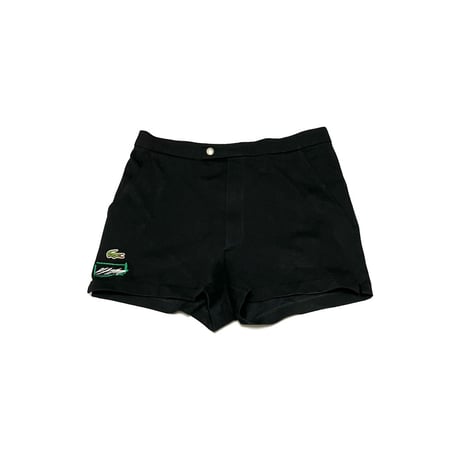 【USED】70's-80's CHEMISE LACOSTE  TENNIS SHORTS BLACK