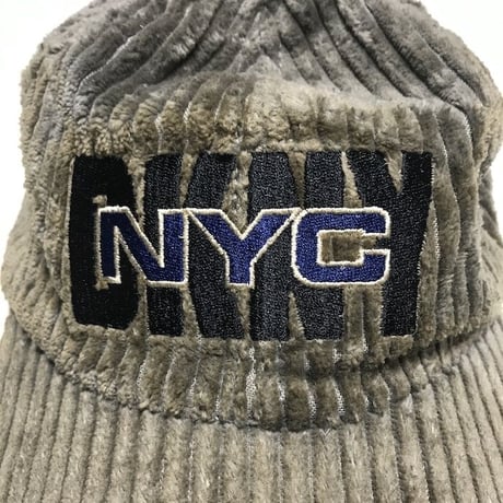 【USED】90'S  DKNY WIDE WALE CORDUROY CAP