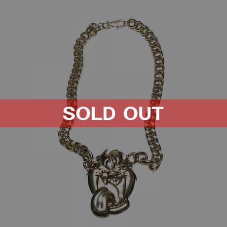 【USED】WARNER BROS. TASMANIAN DEVIL GOLD CHAIN NECKLACE