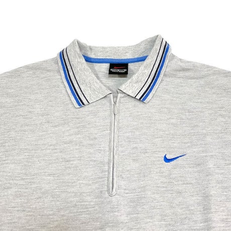 【USED】90'S-00'S NIKE ZIP POLO SHIRT